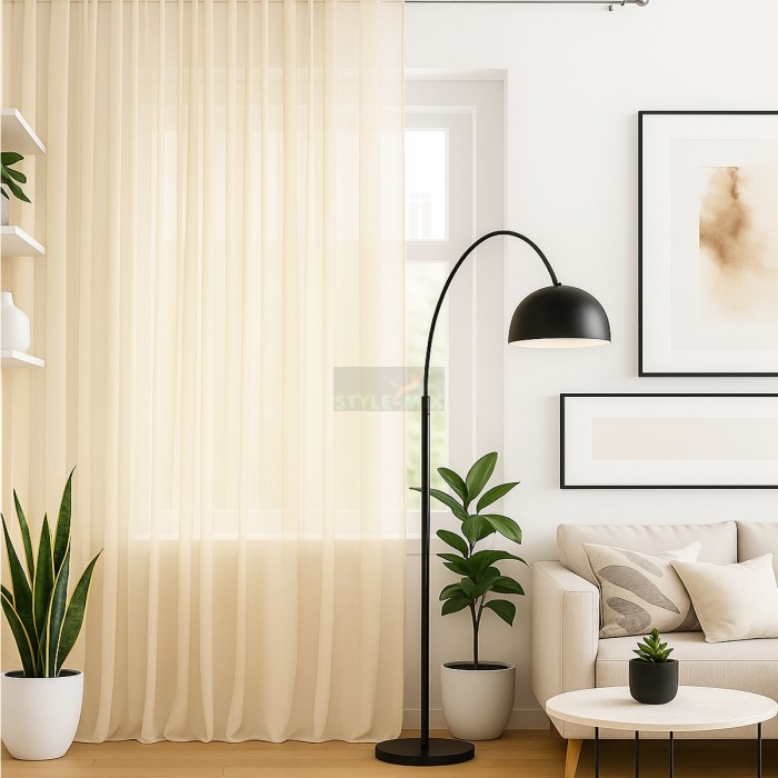 Тюль на ленте Престиж - 3 шампань