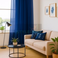 Тюль на ленте Престиж - 2 синий Тюль на ленте Престиж - 2 синий