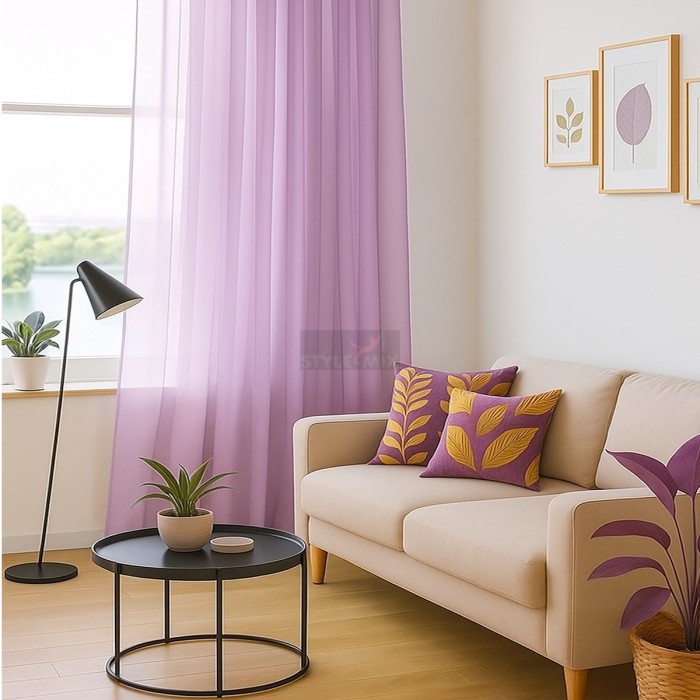 Тюль на ленте Престиж - 2 сирень