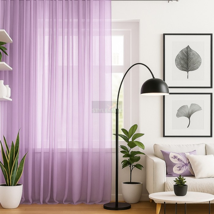 Тюль на ленте Престиж - 3 сирень