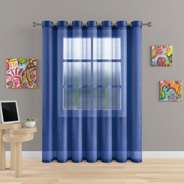 Тюль на люверсах Престиж - 4 синий