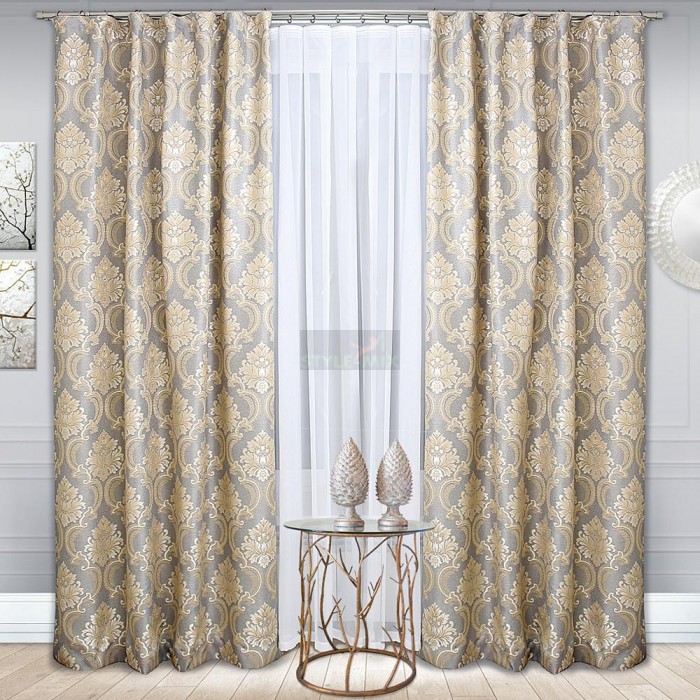 Комплект штор на ленте Верона серый