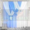 Комплект штор на ленте Весна левая голубой