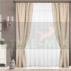 Комплект штор на ленте Женева бежевый