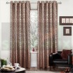 Комплект штор на люверсах Женева коричневый